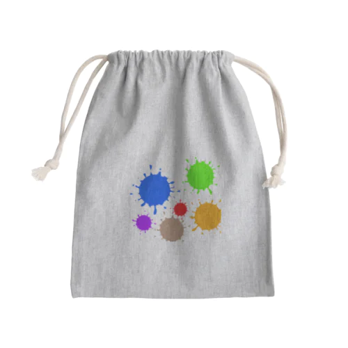 Drop colors  Mini Drawstring Bag