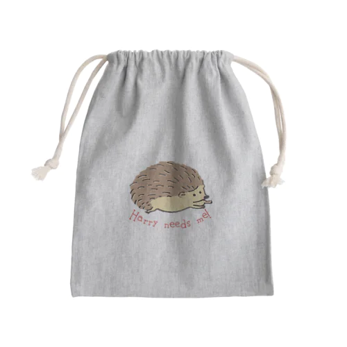 ハリーネーズミィ Mini Drawstring Bag