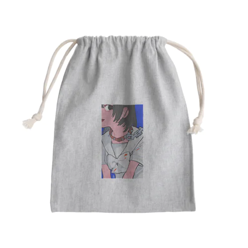 Follow the rule Mini Drawstring Bag