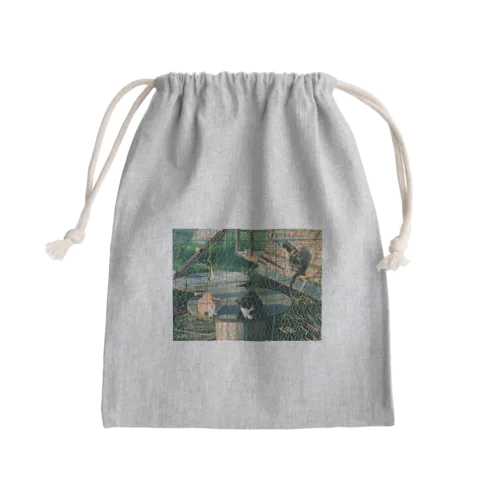 猫たちの日常 Mini Drawstring Bag