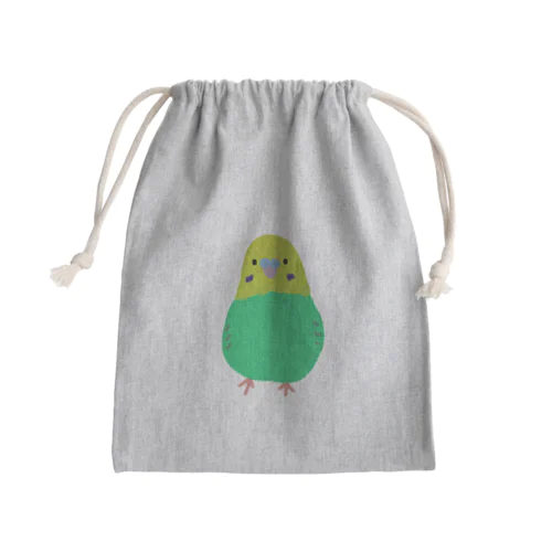 セキセイインコちゃん Mini Drawstring Bag