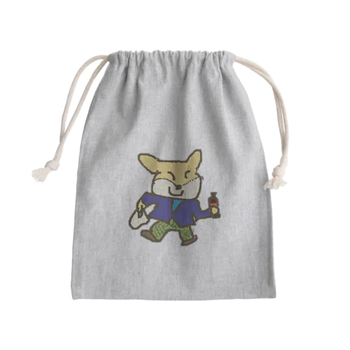 キツネのこんこん昼休み Mini Drawstring Bag