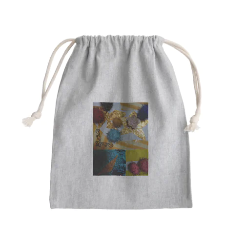 貼り絵キラキラ Mini Drawstring Bag