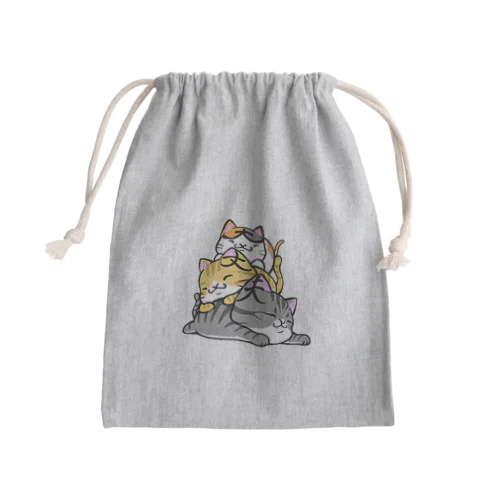 大丈夫ネコ Mini Drawstring Bag