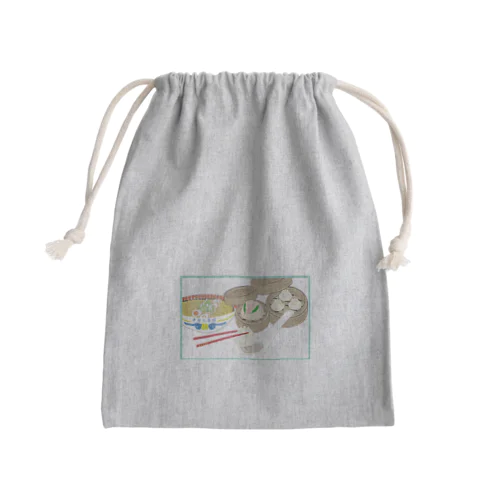 中華料理大好き Mini Drawstring Bag