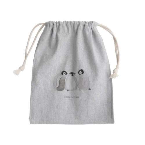 皇帝ペンギンのヒナ２ Mini Drawstring Bag