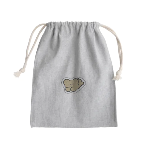 1匹くまちゃんシール Mini Drawstring Bag