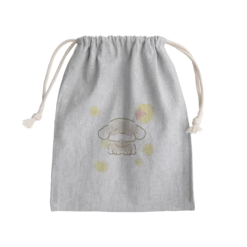 もふもふもずく Mini Drawstring Bag