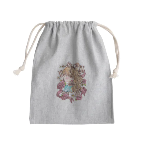 不思議の国のアリス×チョコレート/Atelier cinnamon Mini Drawstring Bag