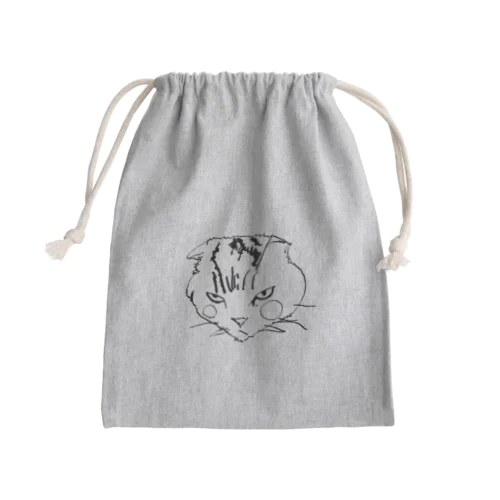 ネコー Mini Drawstring Bag