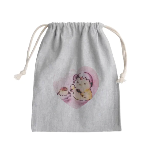 ぴよちゃんとプリン（ハート） Mini Drawstring Bag