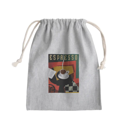 イタリア 熱々エスプレッソ Mini Drawstring Bag