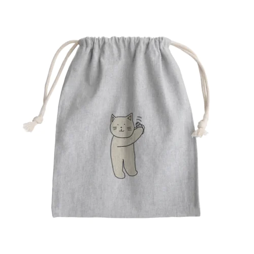 バーテンダーねこ Mini Drawstring Bag