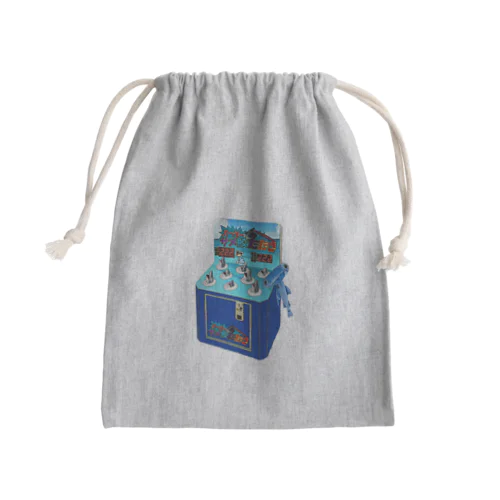 レトロゲームサメ叩き Mini Drawstring Bag