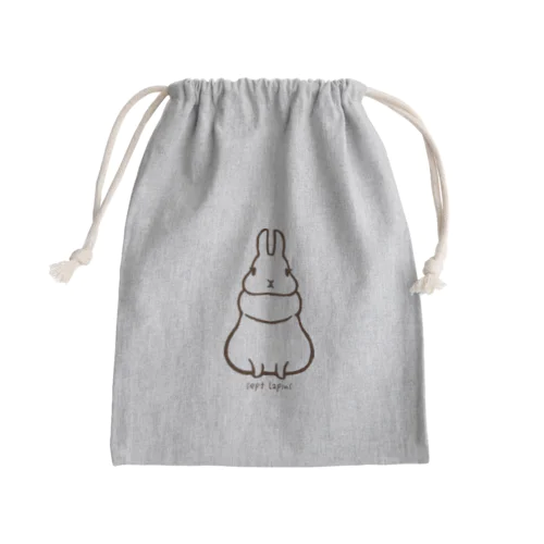 おすましウサちゃん Mini Drawstring Bag