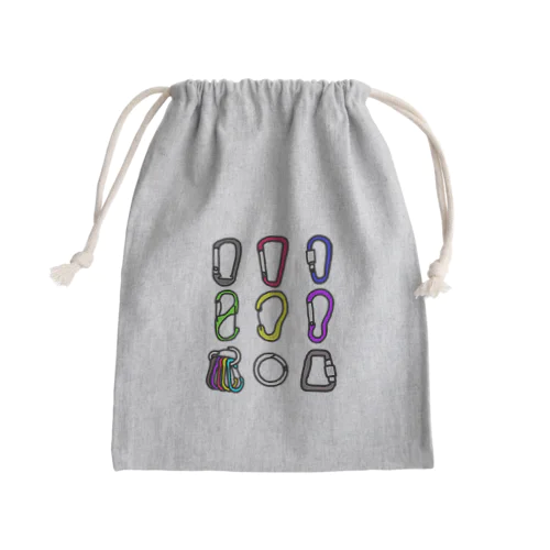 カラビナ Mini Drawstring Bag