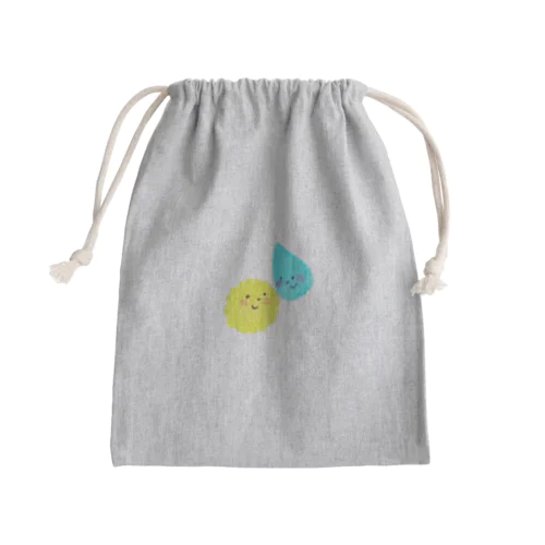 タンポポさんとしずくさん Mini Drawstring Bag