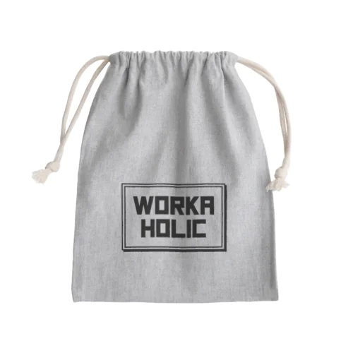 WORKAHOLIC Mini Drawstring Bag