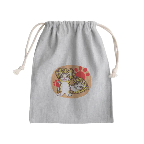 とらニャーちゃん Mini Drawstring Bag