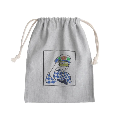 あんこさんと大島バター Mini Drawstring Bag