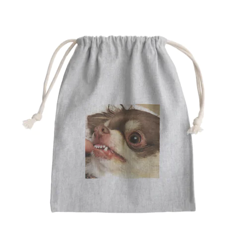 おぞましい顔 Mini Drawstring Bag