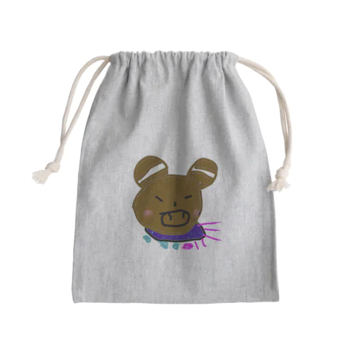 くまごん Mini Drawstring Bag