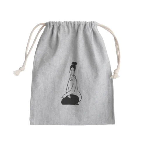 『黄色いセーターを着たジャンヌ・エビュテルヌ』 Mini Drawstring Bag