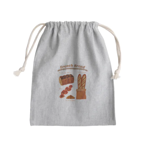 French Bread Mini Drawstring Bag