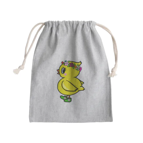花冠ひよ子 Mini Drawstring Bag