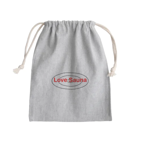 Love Sauna  Mini Drawstring Bag