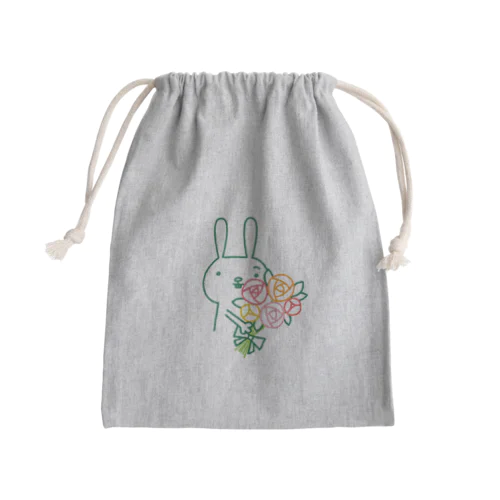 ウサギサン Mini Drawstring Bag