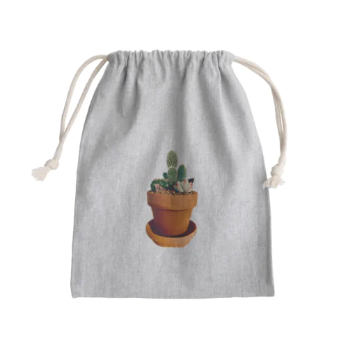 しゃぼてん Mini Drawstring Bag