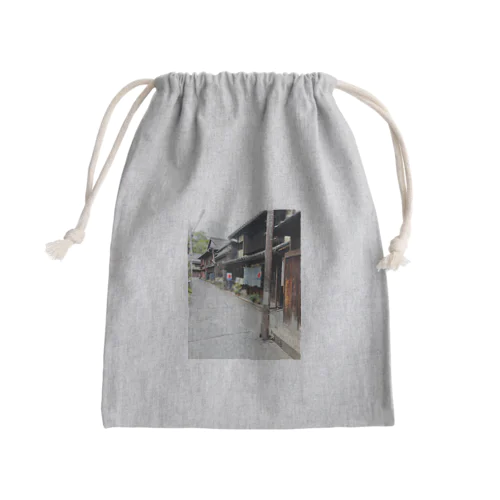 あの日もたれた電柱 Mini Drawstring Bag