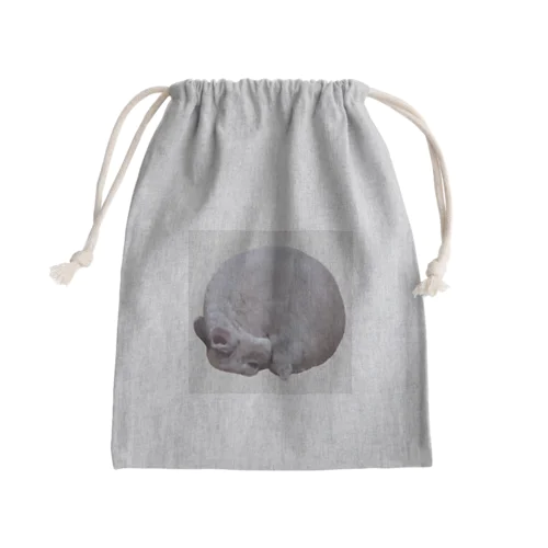 毛づくろいバニラたん Mini Drawstring Bag