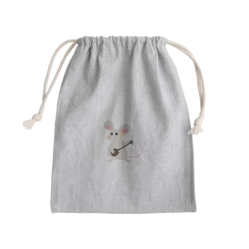 さんしんねずちゃん Mini Drawstring Bag