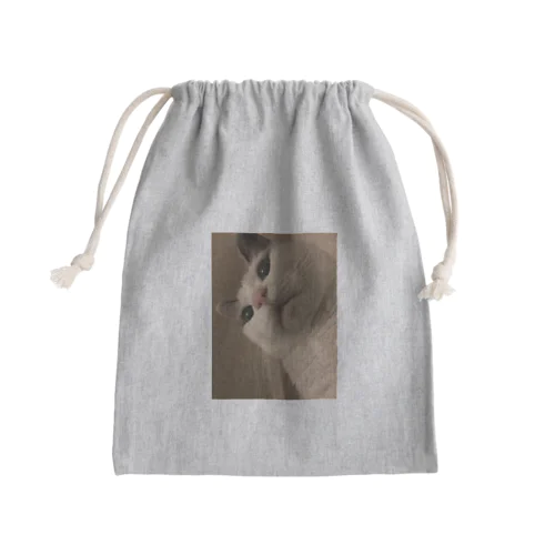 まめちゃん Mini Drawstring Bag