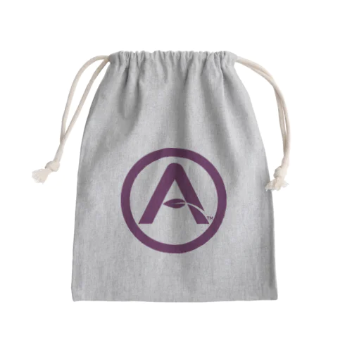 ASILI-LOGO-サークル(マゼンダ)シリーズ Mini Drawstring Bag