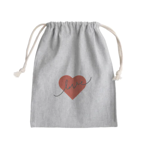 らぶちゃん Mini Drawstring Bag