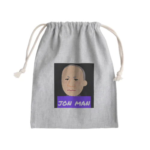 広島のジョン万次郎ぐっず Mini Drawstring Bag