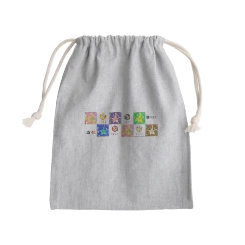 IOST【ロゴ+如月スター】 Mini Drawstring Bag