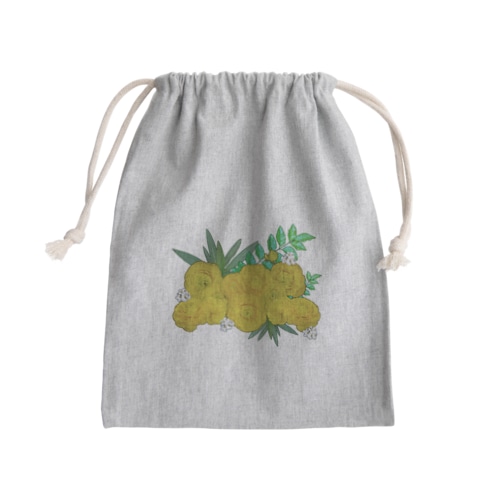 黄色い花束 Mini Drawstring Bag
