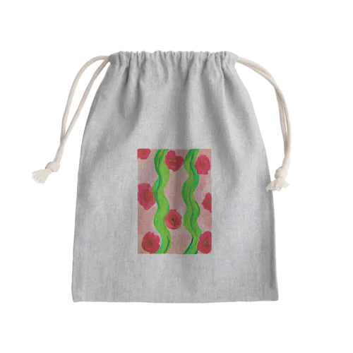 にょろ春 Mini Drawstring Bag