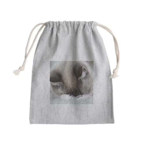 うちの猫シェイミのごめん寝（両手バージョン） Mini Drawstring Bag