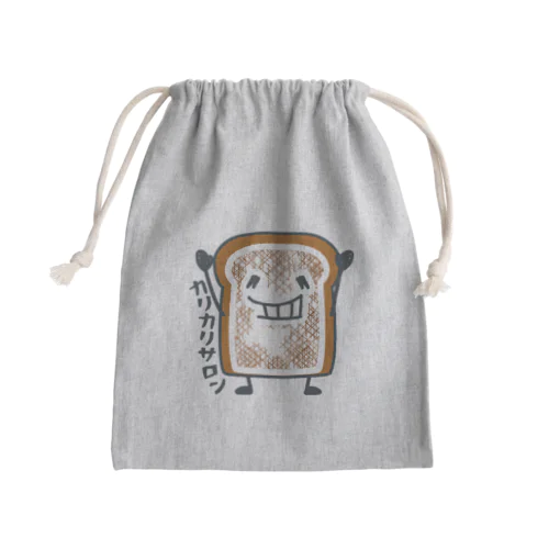 食パンくんこげたくん Mini Drawstring Bag