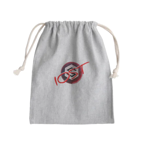 IOST【ホッパーデザイン】（赤） Mini Drawstring Bag