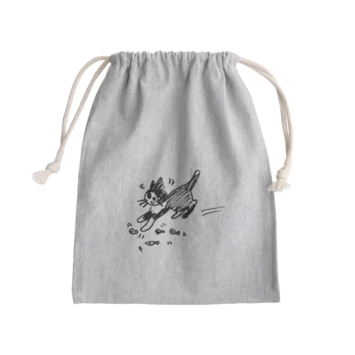 シャー猫にこちゃ Mini Drawstring Bag