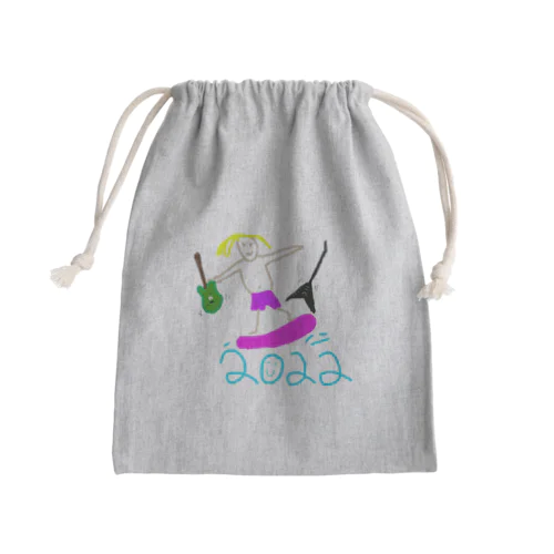 サーフギタリスト Mini Drawstring Bag