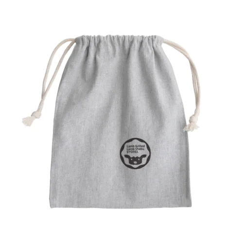 かわいいヒツジの「ラム平。」君 Mini Drawstring Bag