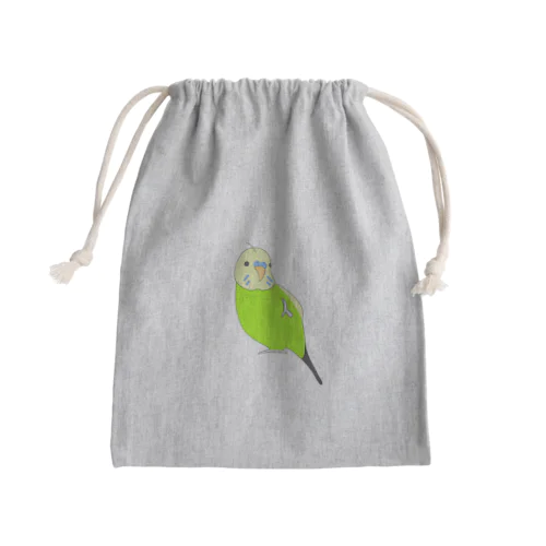 アホ毛インコちゃん Mini Drawstring Bag