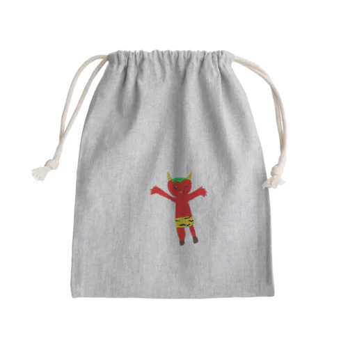 かわいい鬼 Mini Drawstring Bag